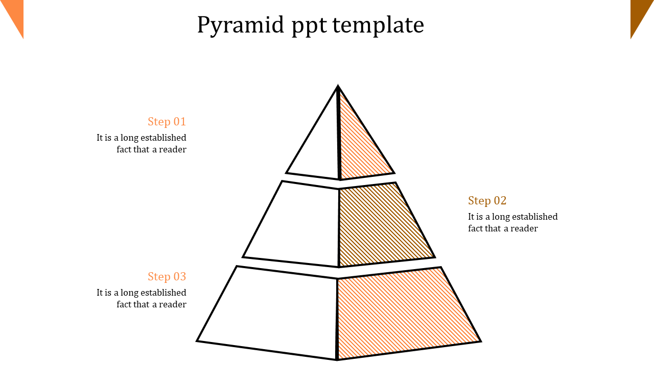 pyramid ppt template-pyramid ppt template-3-orange